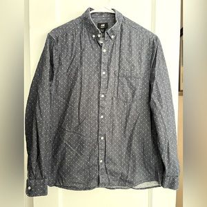 Men’s H&M Button Down Polka Dot Shirt
